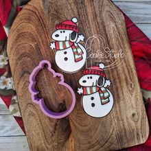 Cargar imagen en el visor de la galería, Cortador de Galleta Muñeco de Nieve Perrito