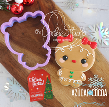 Cargar imagen en el visor de la galería, Cortador de Galleta Niña Jengibre Cabezón