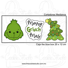 Cargar imagen en el visor de la galería, Set Cortadores de Galletas Merry GrinchMas (3 Piezas)