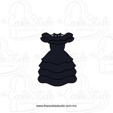Cargar imagen en el visor de la galería, Cortador de Galleta Vestido Negro