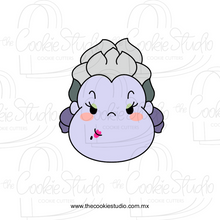 Cargar imagen en el visor de la galería, Cortador de Galleta Cara Bruja Sirenita