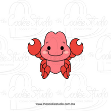 Cargar imagen en el visor de la galería, Cortador de Galleta Cangrejo Sirenita