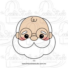 Cargar imagen en el visor de la galería, Cortador de Galleta Santa Claus Calvo