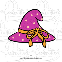 Cargar imagen en el visor de la galería, Cortador de Galleta Sombrero Bruja Moño