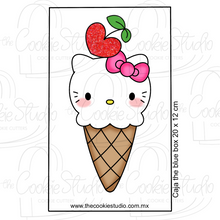 Cargar imagen en el visor de la galería, Set Cortadores de Galleta Helado SV Personaje Gatita (de 1 a 3 Piezas)
