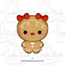 Cargar imagen en el visor de la galería, Cortador de Galleta Niña Jengibre Cabezón