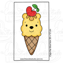 Cargar imagen en el visor de la galería, Set Cortadores de Galleta Helado SV Personaje Osito Miel (de 1 a 3 Piezas)