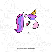 Cargar imagen en el visor de la galería, Cortador de Galleta Cara Unicornio