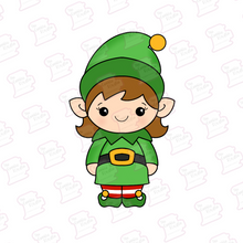 Cargar imagen en el visor de la galería, Cortador de Galleta Niña Elfo