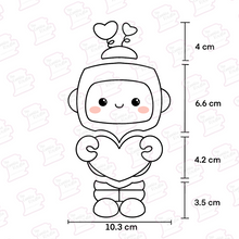 Cargar imagen en el visor de la galería, Set Cortadores de Galleta Robot (4 Piezas)