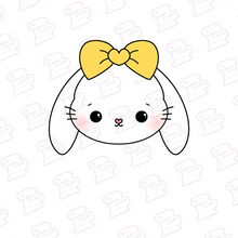 Cargar imagen en el visor de la galería, Cortador de Galleta Cara Conejita con Moño