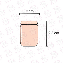 Cargar imagen en el visor de la galería, Set Cortadores de Galleta Arreglo Flores Mason Jar (8 Piezas)