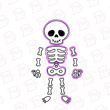 Cargar imagen en el visor de la galería, Set Cortadores de Galleta Esqueleto 6 Piezas (40 cm)