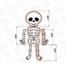 Cargar imagen en el visor de la galería, Set Cortadores de Galleta Esqueleto 4 Piezas (19 cm)