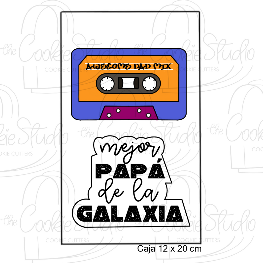 Set Cortadores de Galleta Mejor Papá De La Galaxia