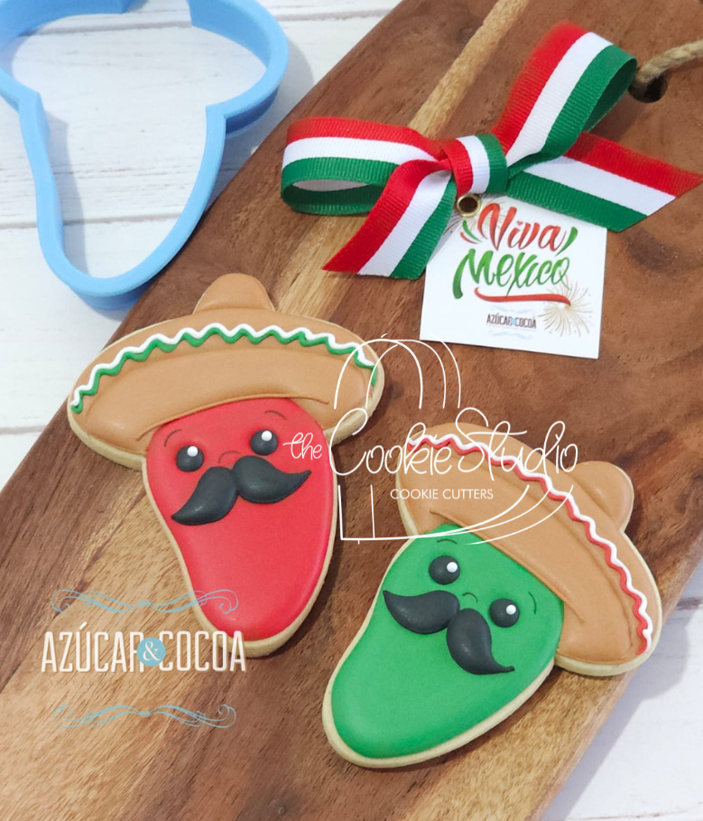 Cortador de Galleta Chile con Sombrero