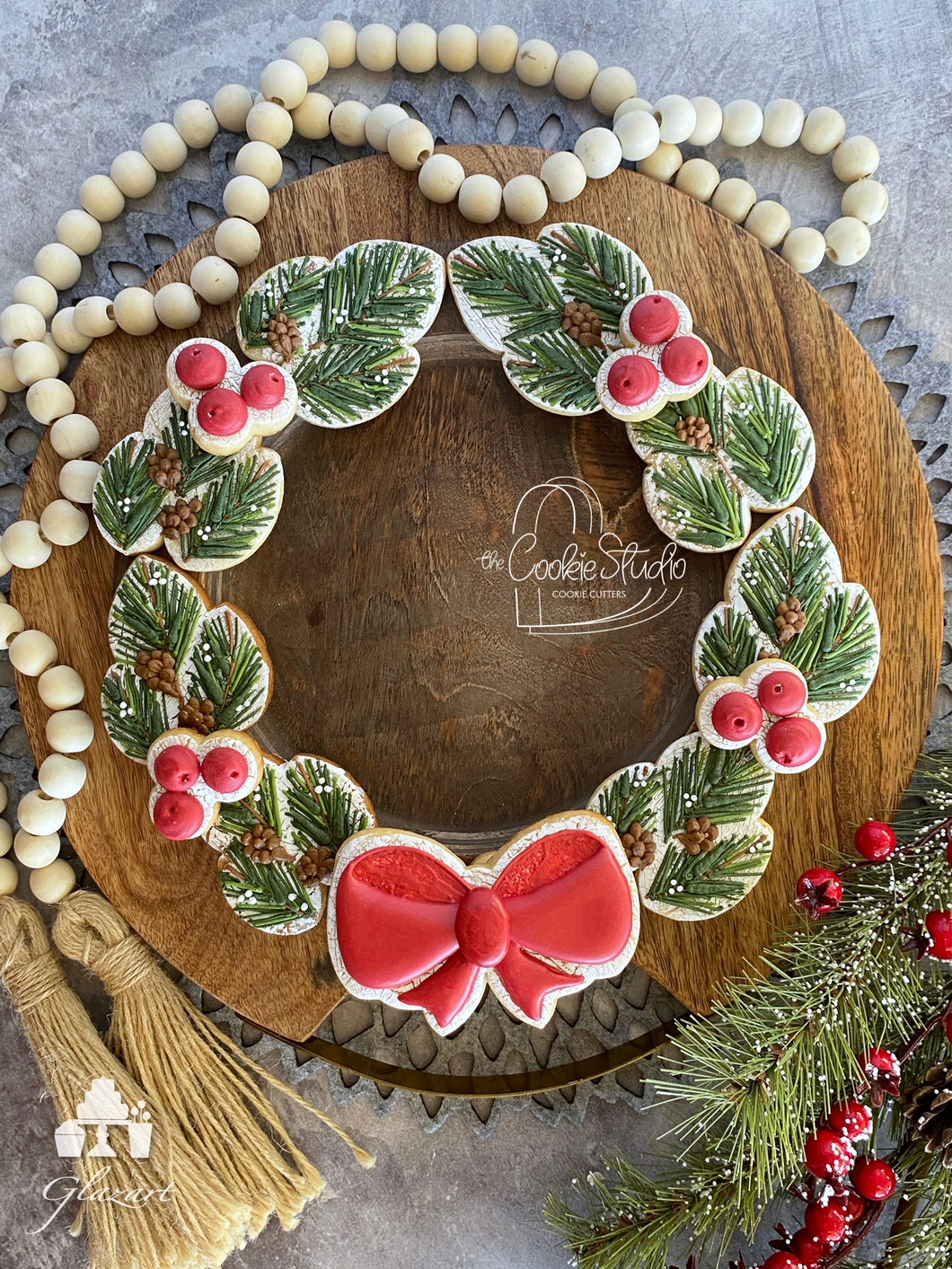Set Cortadores de Galleta Corona de Adviento (3 Piezas)