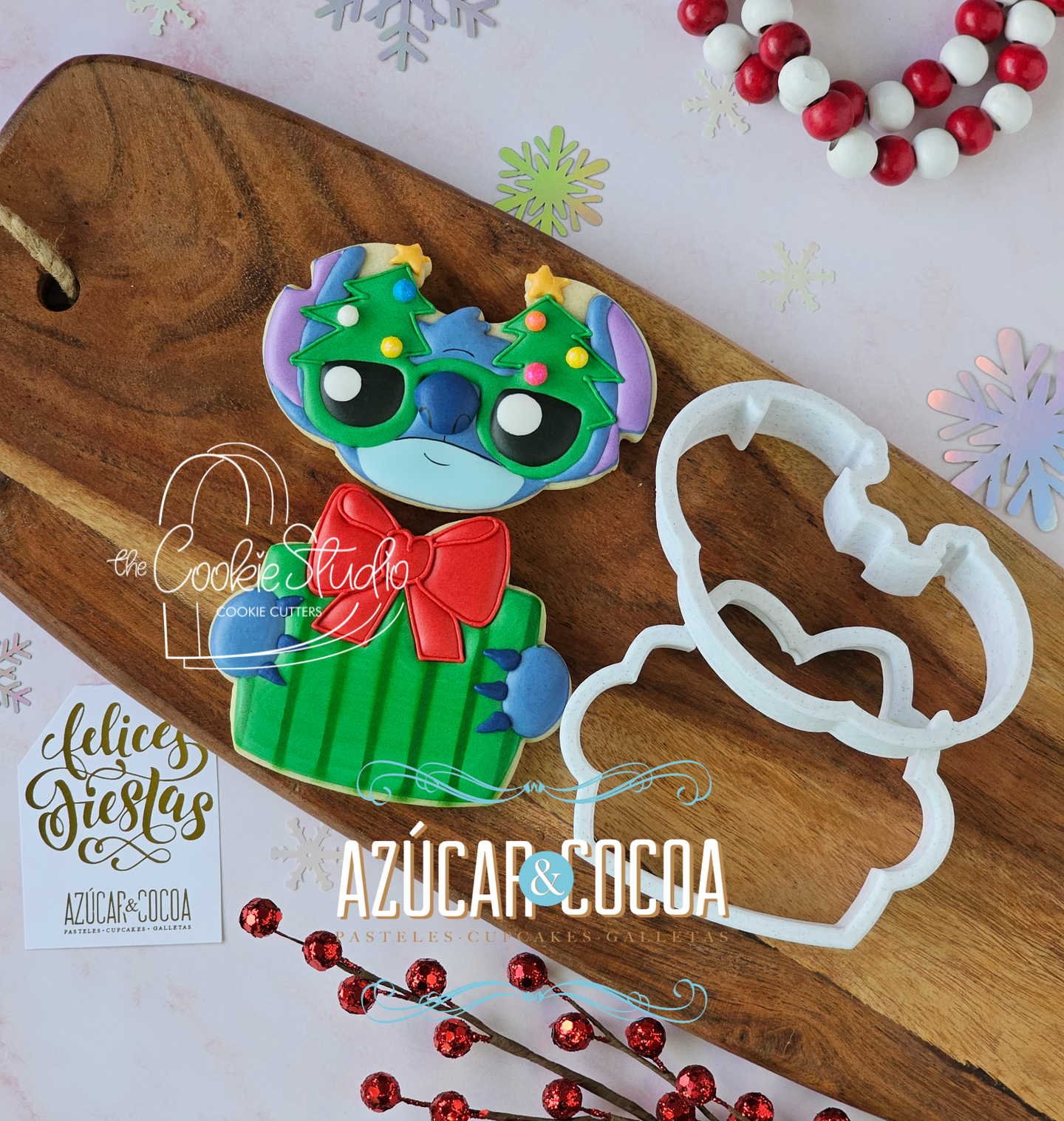 Cortador de Galleta Extraterrestre Lentes Pino (2 Piezas)