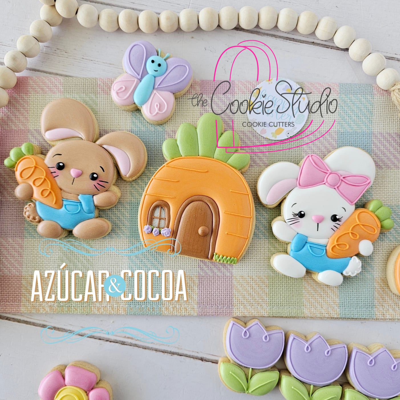 Set de Cortadores de Galleta Conejitos Pascua (3 piezas)