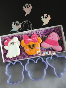 Set Cortadores de Galleta Minnie Halloween (3 Piezas)