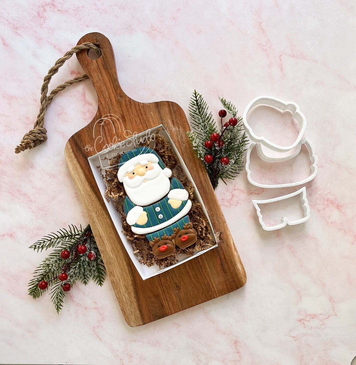 Set Cortadores de Galleta Santa Claus  (3 Piezas)