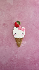 Set Cortadores de Galleta Helado SV Personaje Gatita (de 1 a 3 Piezas)