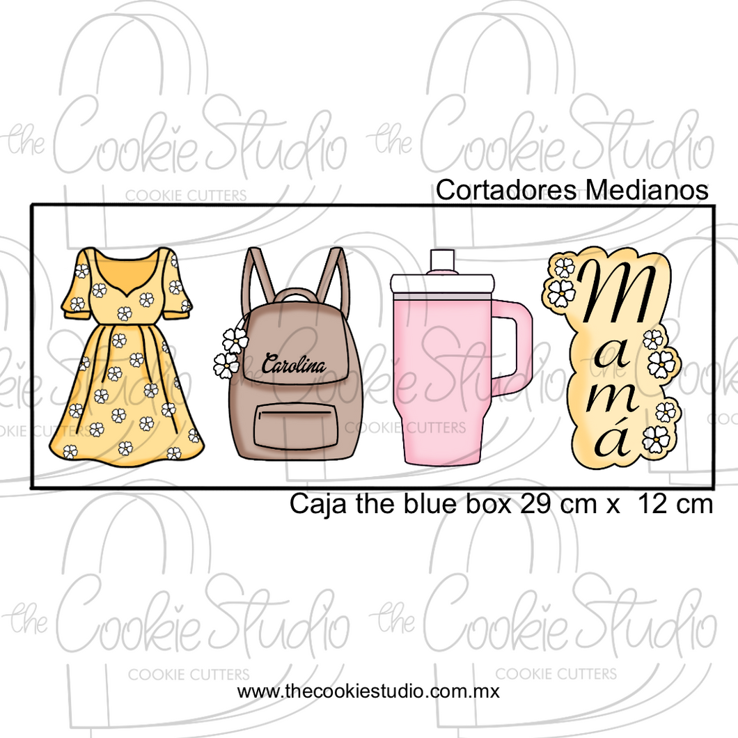 Set Cortadores de Galleta Mamá Margaritas (4 Piezas)