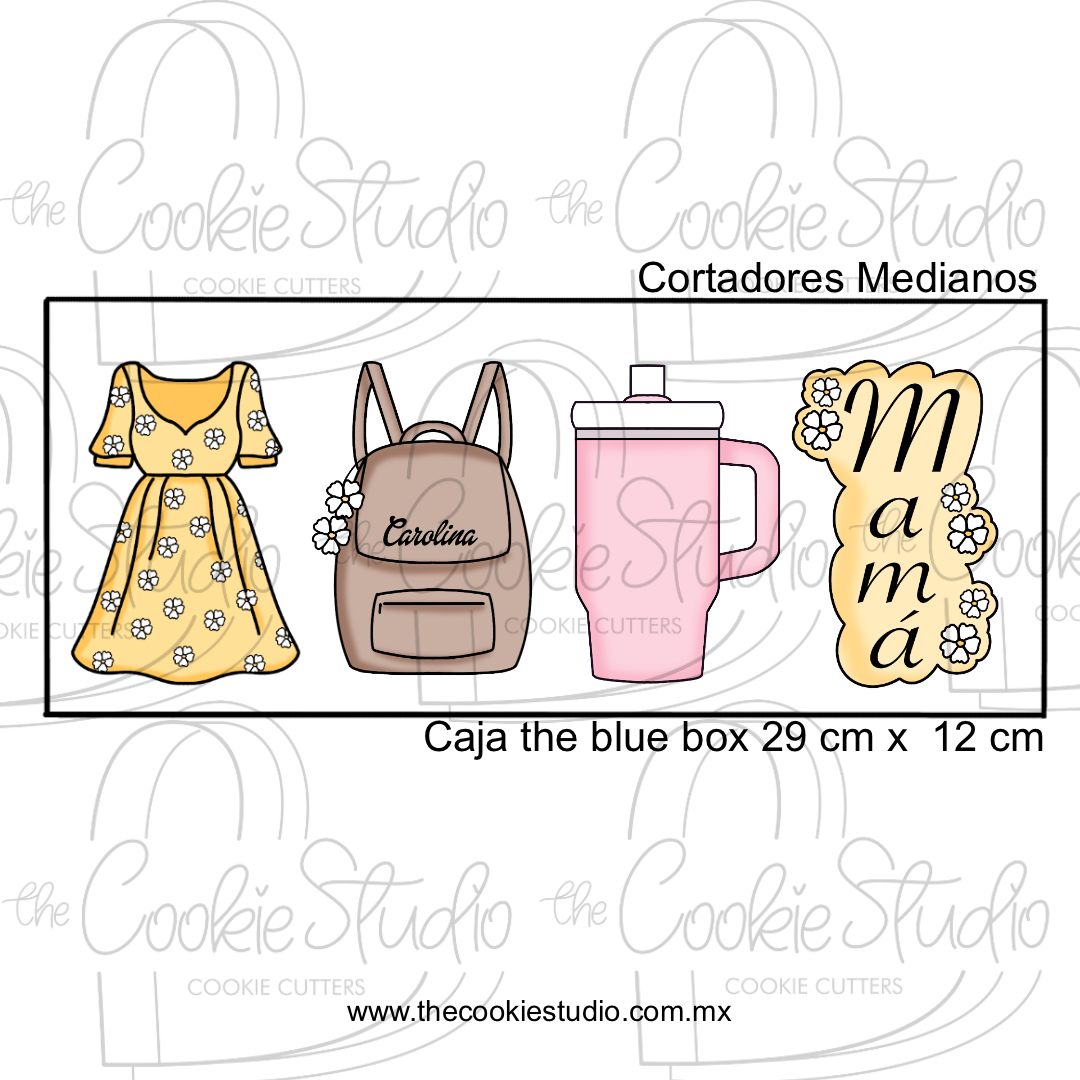 Set Cortadores de Galleta Mamá Margaritas (4 Piezas)