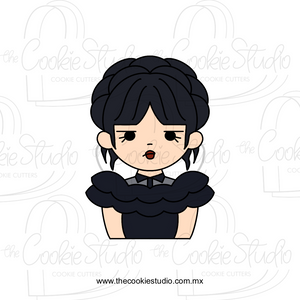Cortador de Galleta Miércoles Peinado