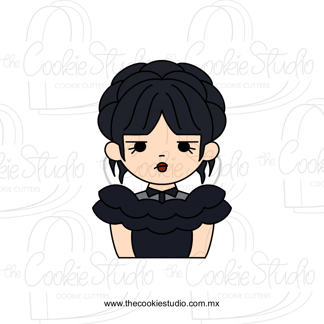 Cortador de Galleta Miércoles Peinado