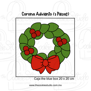 Set Cortadores de Galleta Corona de Adviento (3 Piezas)