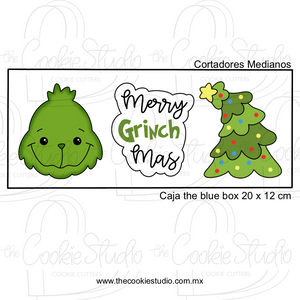 Set Cortadores de Galletas Merry GrinchMas (3 Piezas)