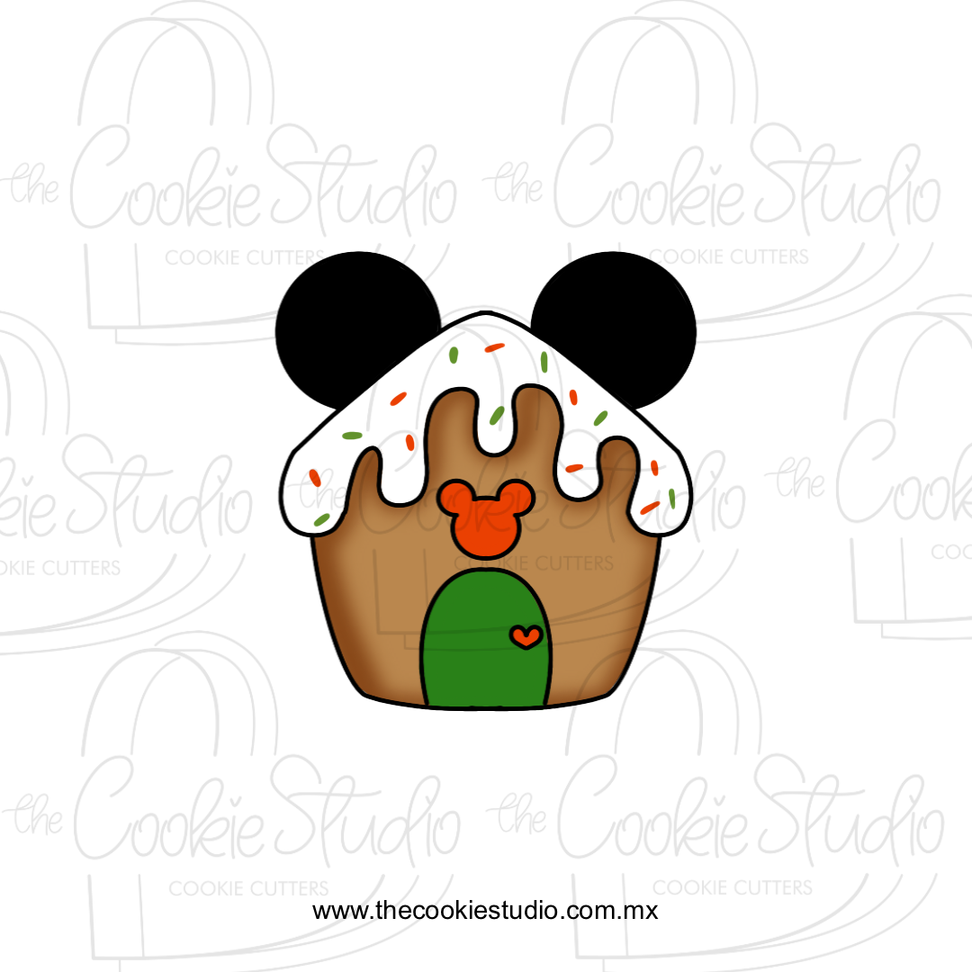 Cortador de Galleta Casita Ratoncito Navidad