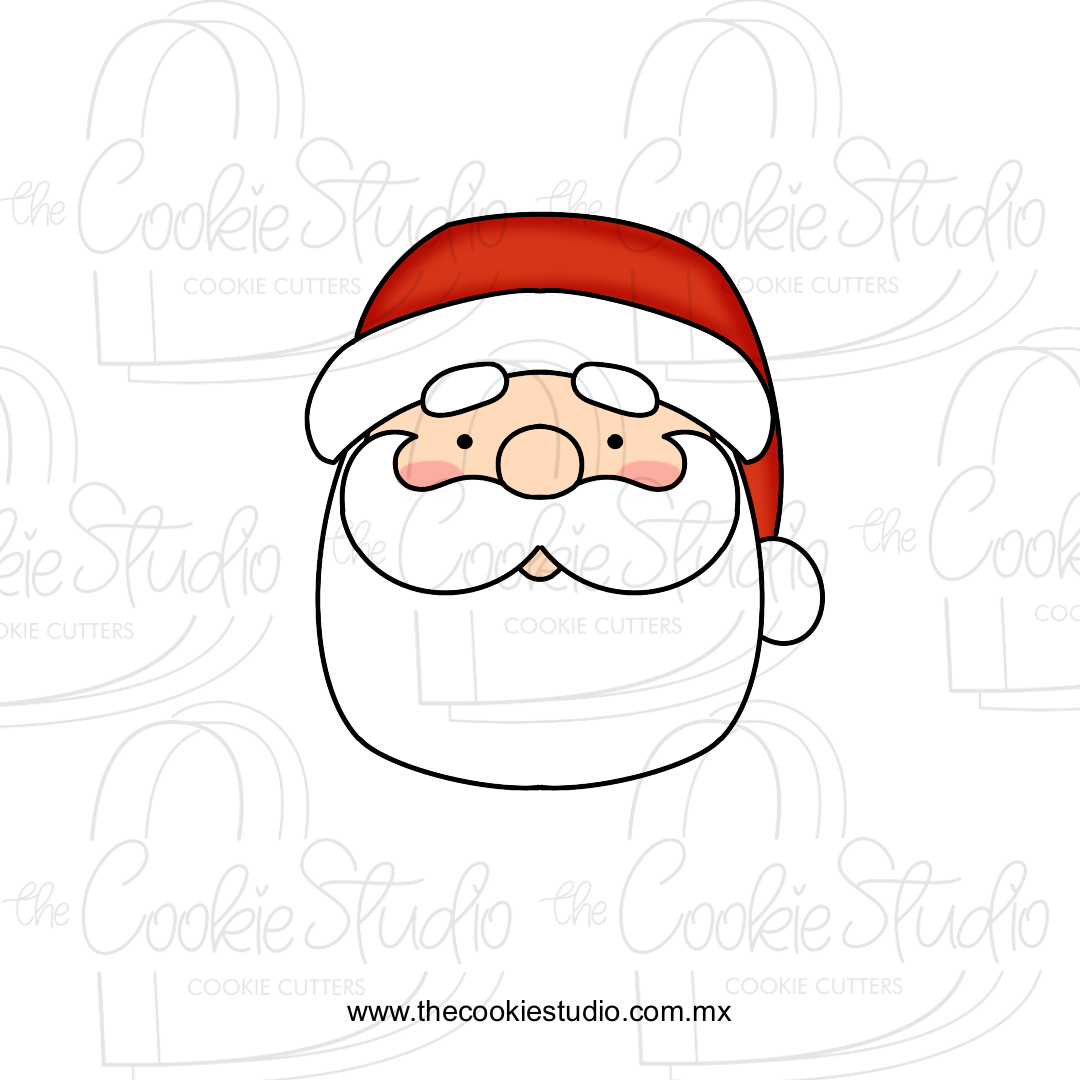 Cortador de Galleta Cara Santa Claus v2