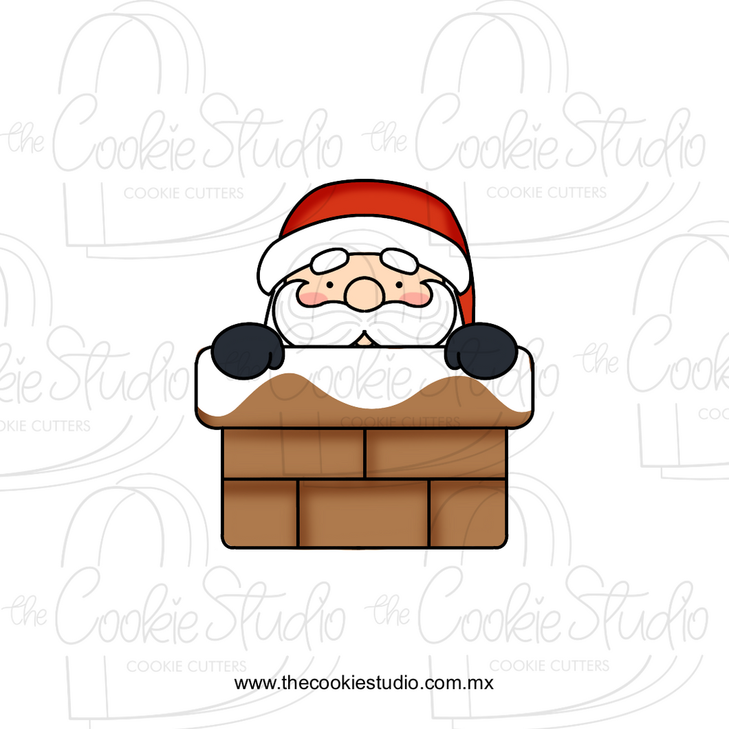 Cortador de Galleta Chimenea Santa
