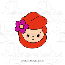 Cargar imagen en el visor de la galería, Cortador de Galleta Cara Sirenita
