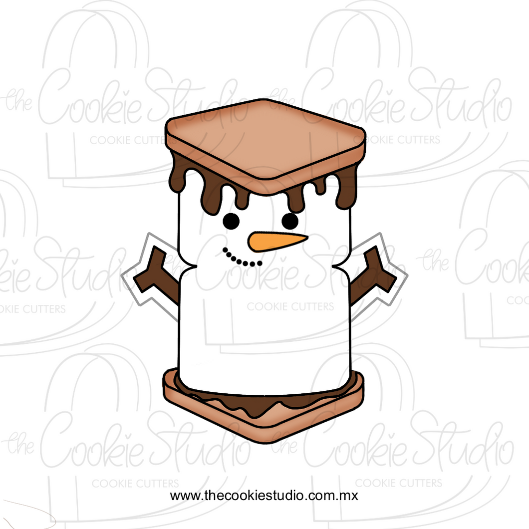 Cortador de Galleta Muñeco Nieve Smore