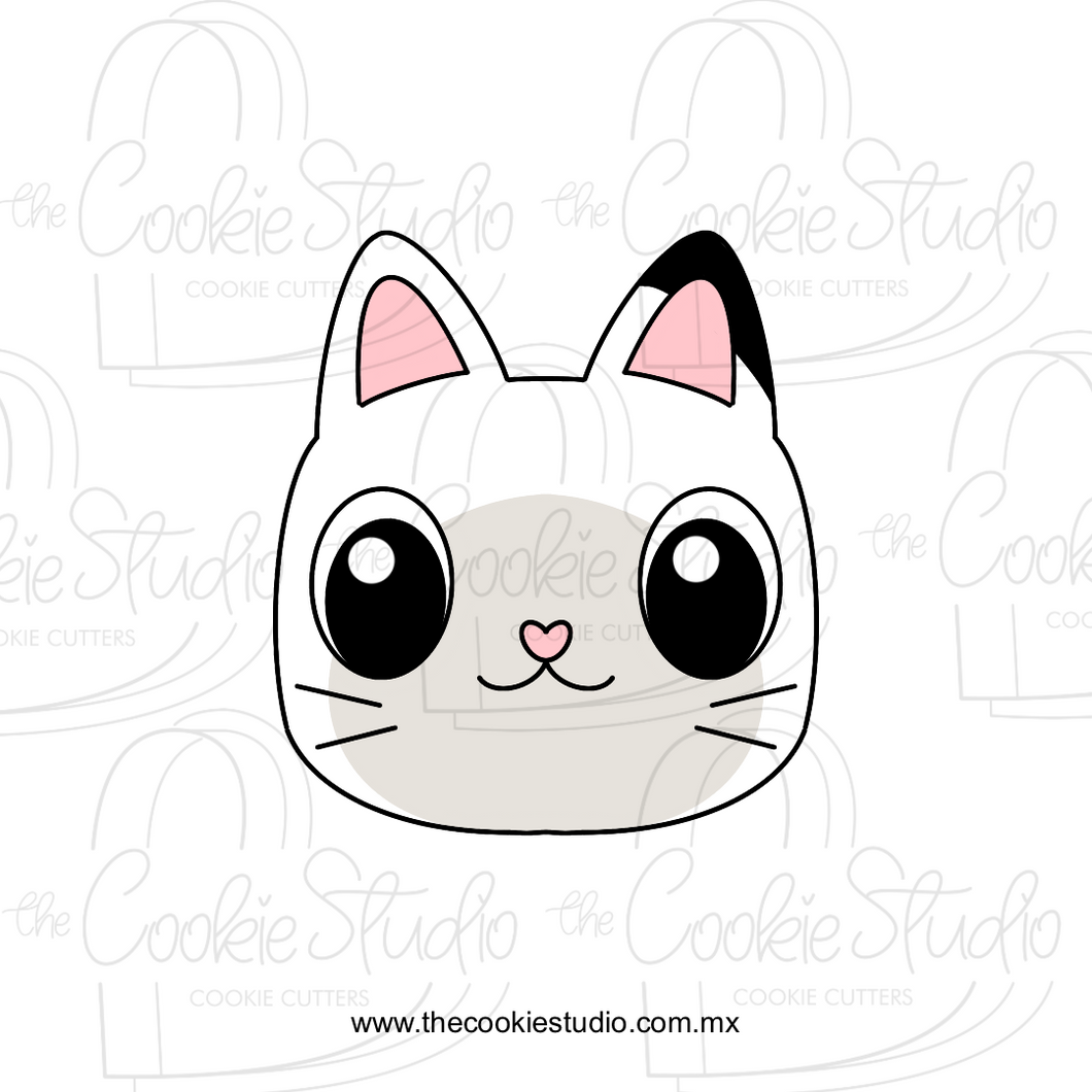 Cortador de Galleta Gato Blanco y Negro