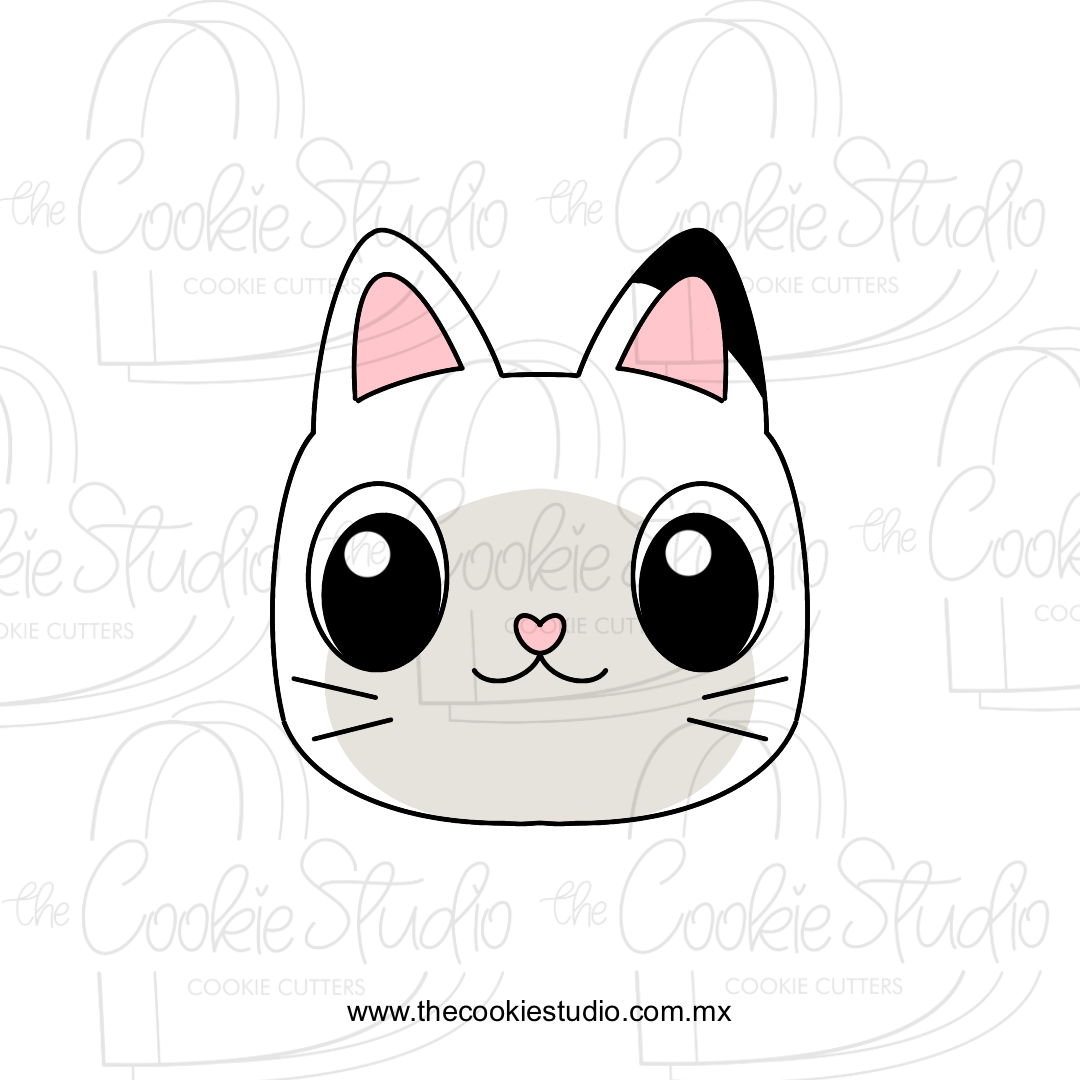 Cortador de Galleta Gato Blanco y Negro