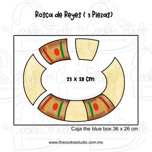 Set Cortadores de Galletas Rosca Reyes Magos (3 Piezas)
