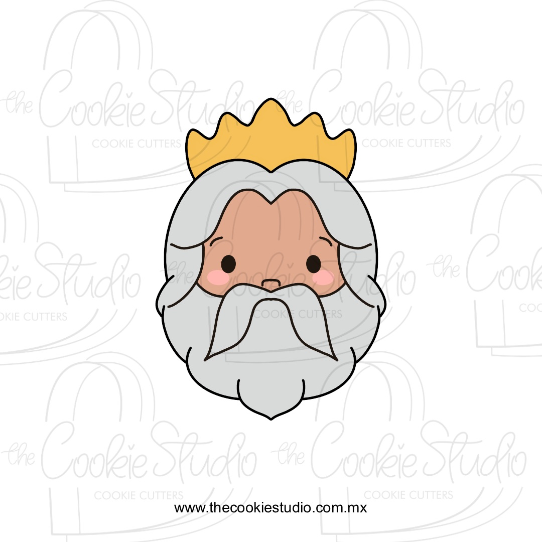 Cortador de Galleta Cara Rey Sirenita