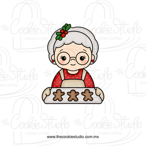Señora Claus Horneando - STL FILE DIGITAL PRODUCT
