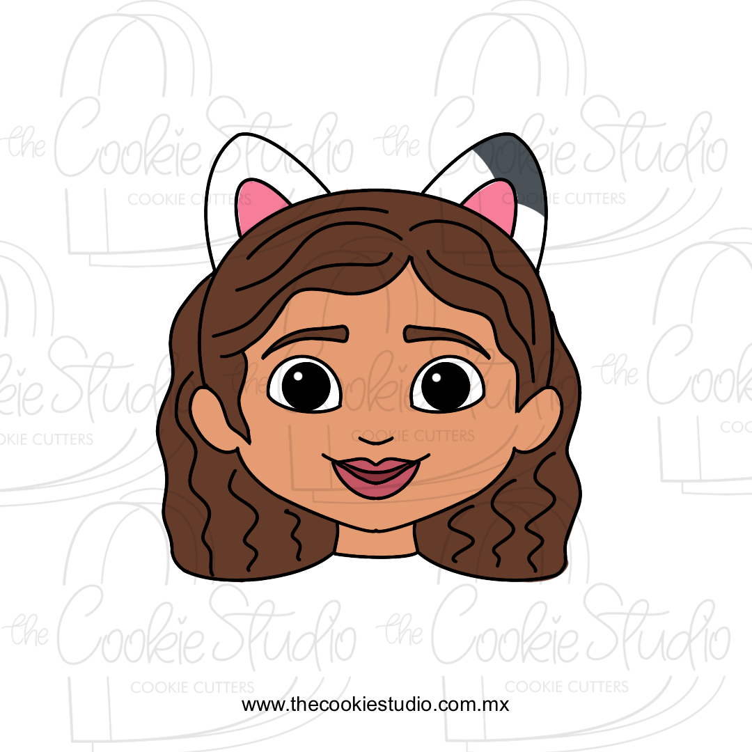 Cortador de Galleta Niña Orejitas Gato