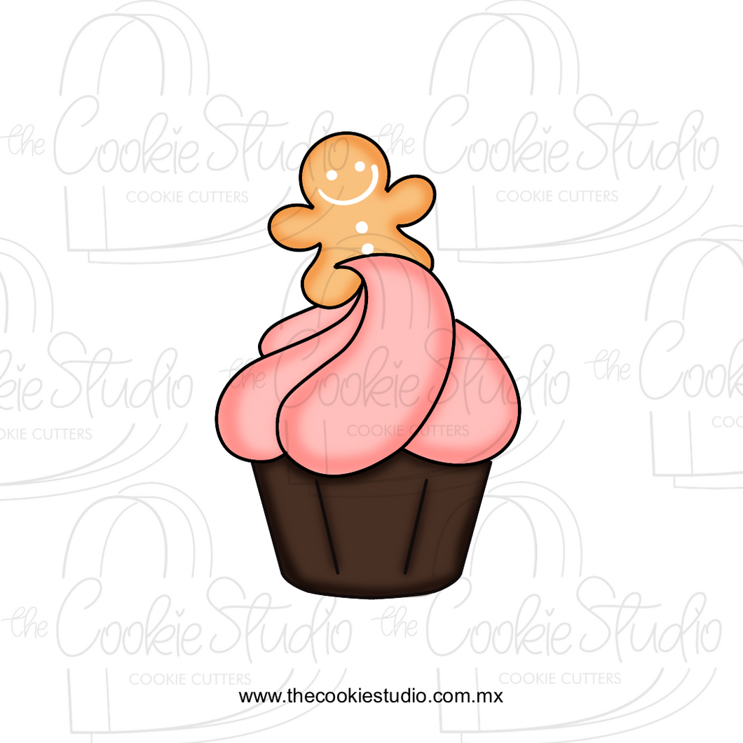 Cortador de Galleta Cupcake Muñeco Jengibre