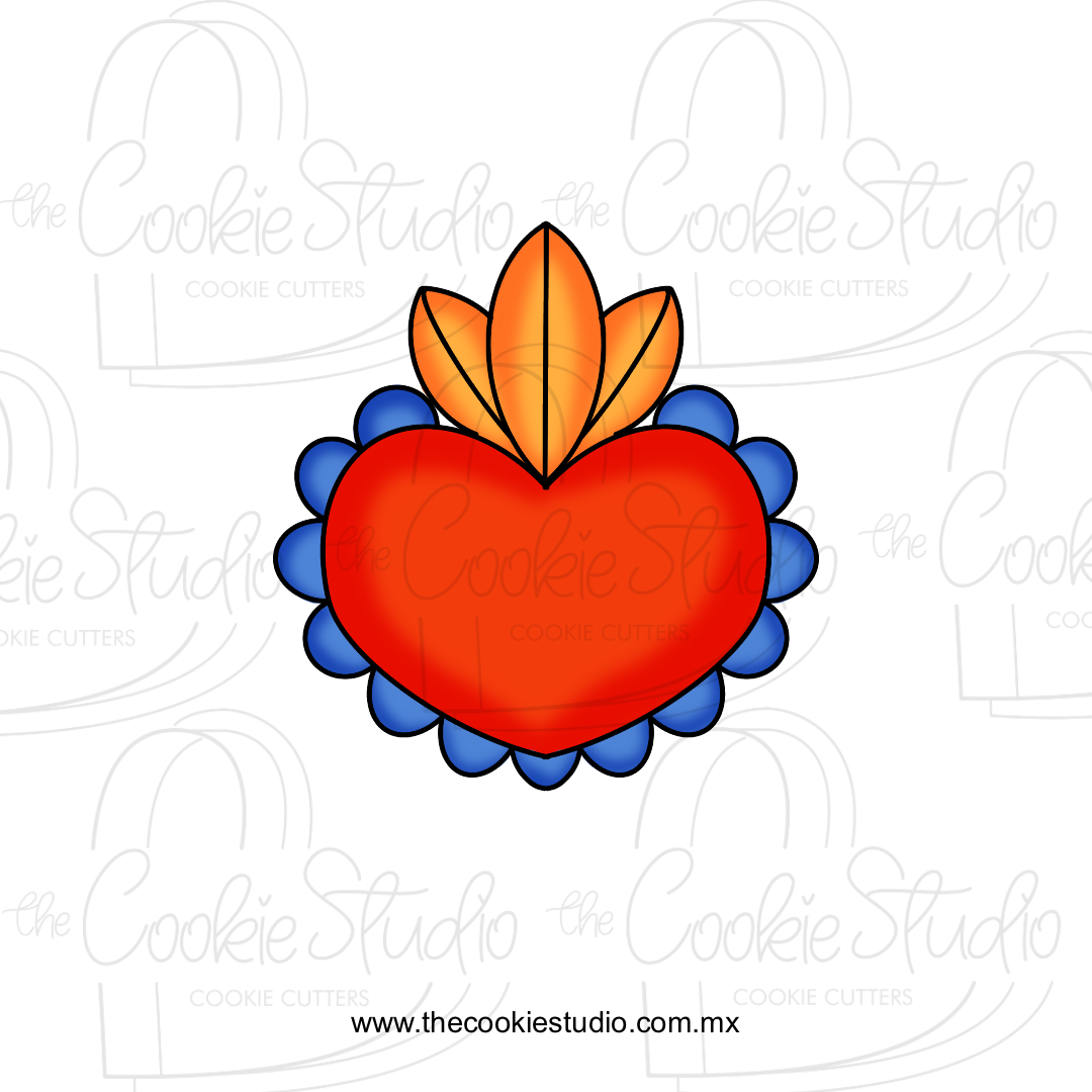 Cortador de Galleta Corazón Fuego