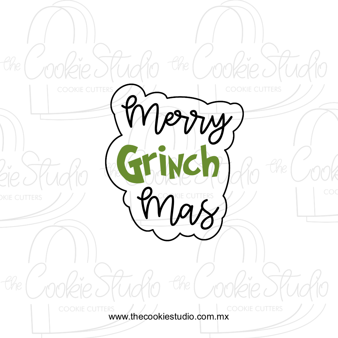 Cortador de Galleta Placa Merry GrinchMas