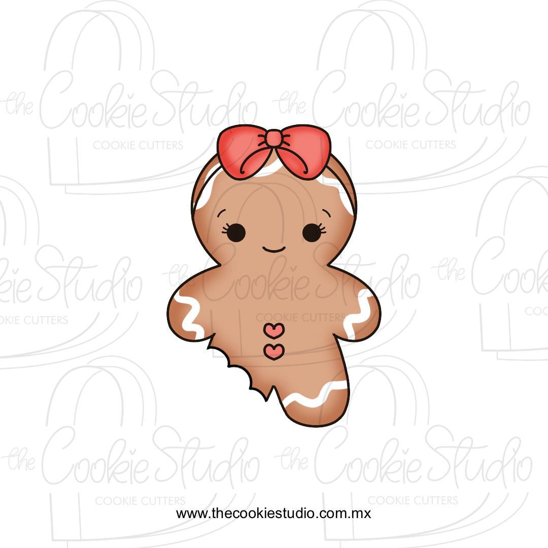 Cortador de Galleta Niña Jengibre Mordida