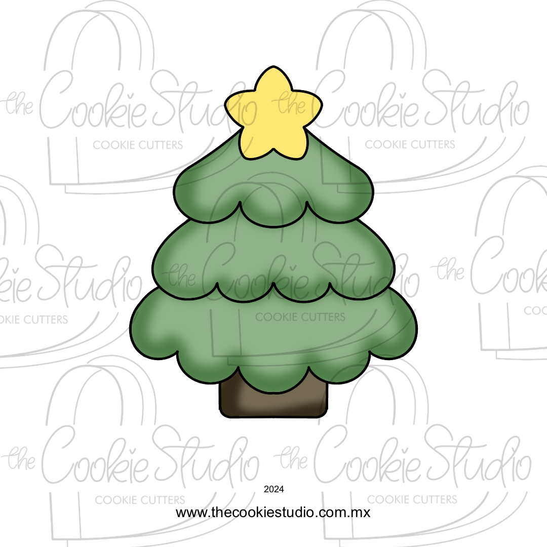 Cortador de Galleta Árbol Navideño Estrella v2