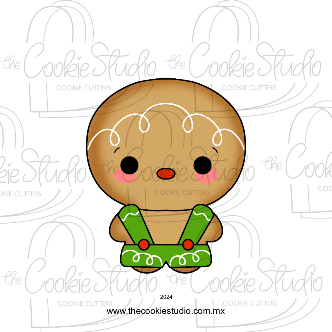 Cortador de Galleta Jengibre Cabezón Overol