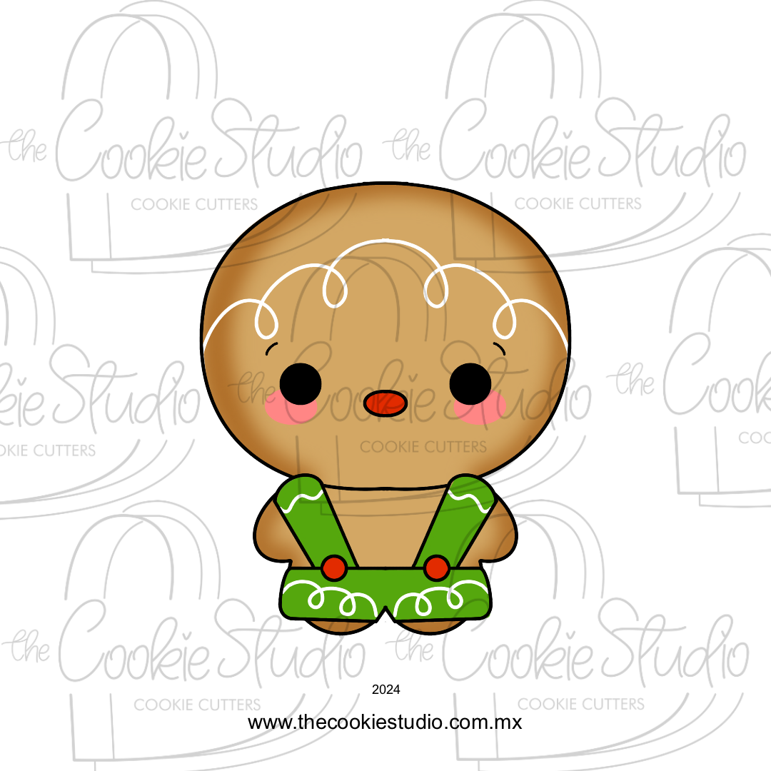 Cortador de Galleta Jengibre Cabezón Overol